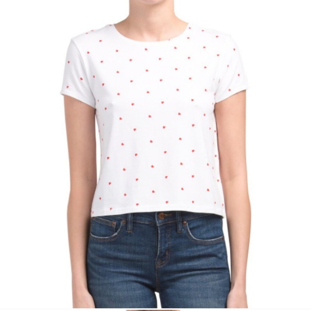 Cynthia Rowley Babydoll Heart T Shirt